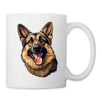 German Shepherd Head Motif - Mug - white - Right