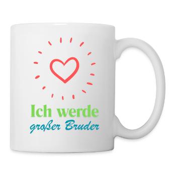 Ich werde großer Bruder mit einer Schwester - Tasse - Weiß - Rechts