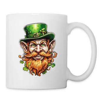 Leprechaun / Leprechaun / Vert / Gingembre / Irlande - Mug blanc - blanc - Droite