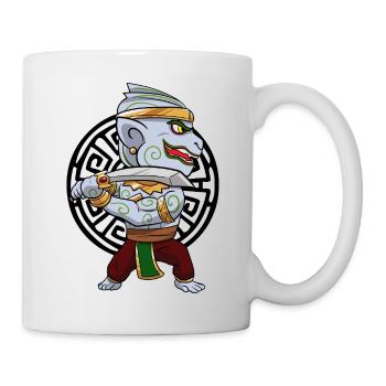 Kambodscha Tempel Khmer Vintage Flagge I Geschenk - Tasse - Weiß - Rechts