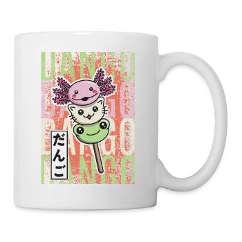 Dango Kawaii axolotl cat frog - Mug - white - Right