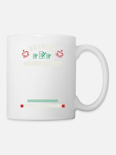 Schlafende Beamtin - Tasse - Weiß