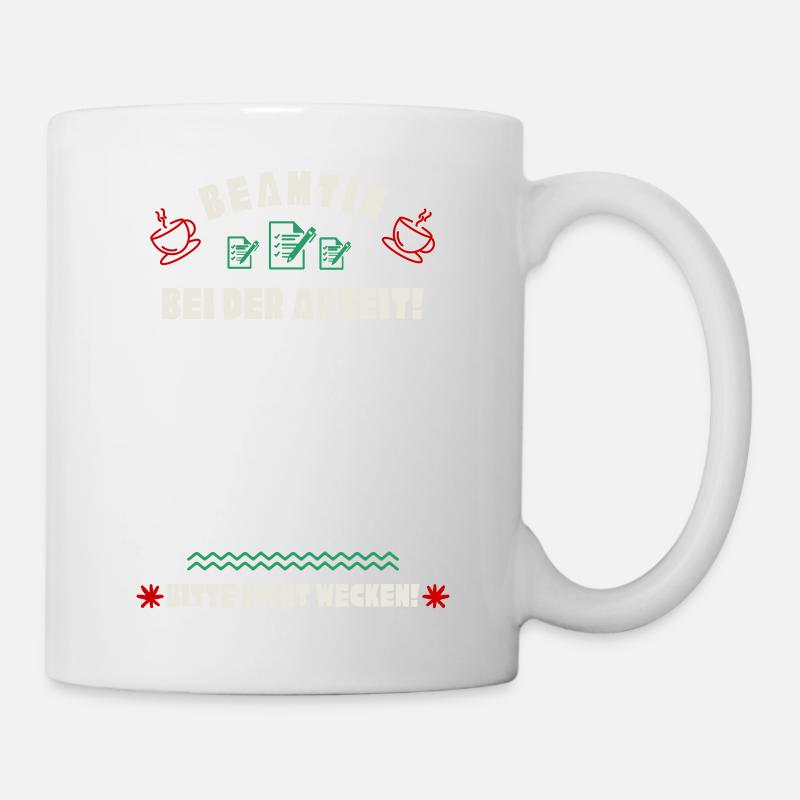 Schlafende Beamtin - Tasse - Weiß