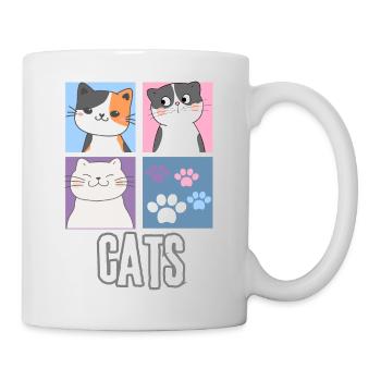 cats - Mug blanc - blanc - Droite