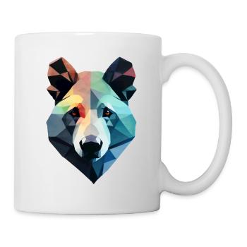 Bär Polygon Geometrie - Tasse - Weiß - Rechts