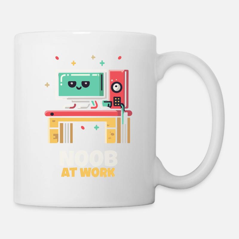 Noob au travail - Mug blanc - blanc