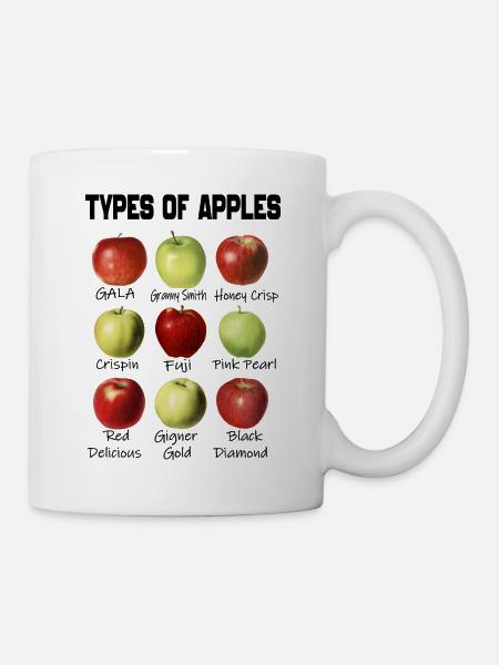 Types of Apples - Apples Breeds List Apples Lover - Mug blanc - blanc