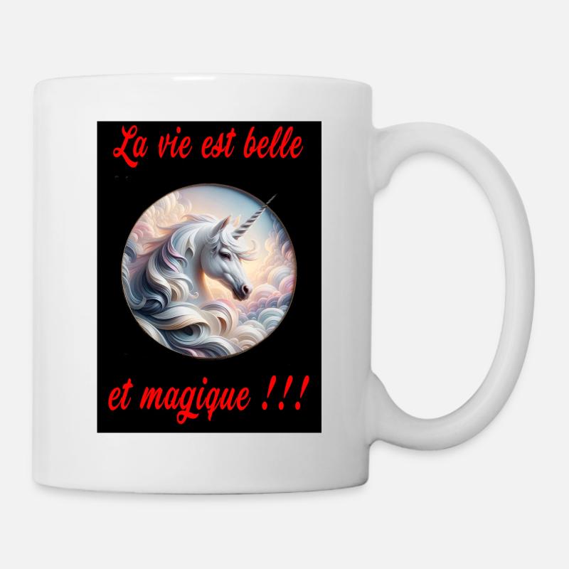 La vie est belle et magique. - Mug blanc - blanc