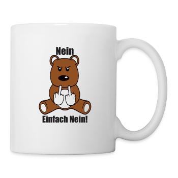 Böser Teddy - Tasse - Weiß - Rechts