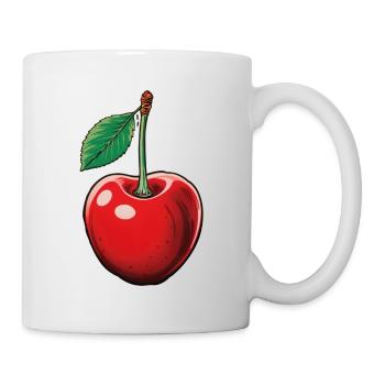 Cerise, fruit unique - Mug blanc - blanc - Droite