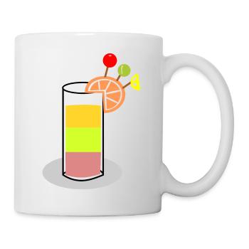 Feu tricolore cocktail - Mug blanc - blanc - Droite