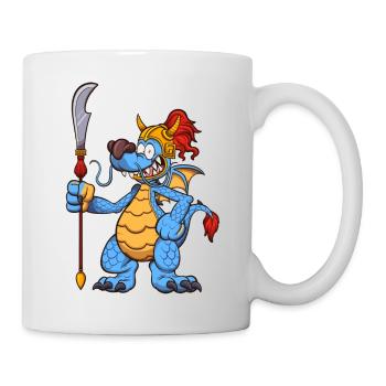 Guerrier dragon chinois - Mug blanc - blanc - Droite