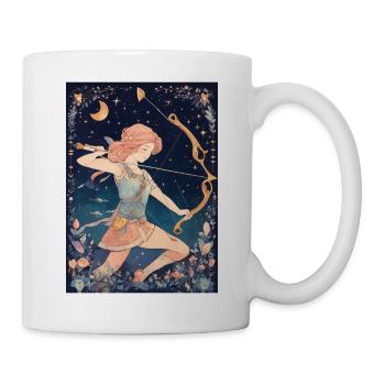 Sternzeichen Schütze - Tasse - Weiß - Rechts