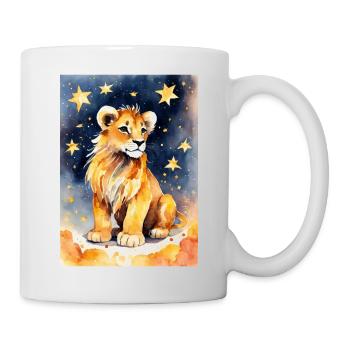 Sternzeichen Löwe - Tasse - Weiß - Rechts
