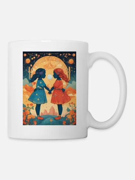 Sternzeichen Zwilling - Tasse - Weiß