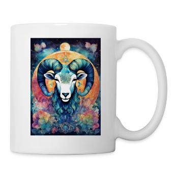 Sternzeichen Widder - Tasse - Weiß - Rechts