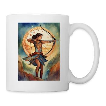 Sternzeichen Schütze - Tasse - Weiß - Rechts