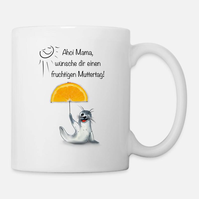 Muttertag Seehündin - Tasse - Weiß