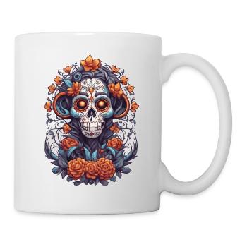 La Catrina/ Tattoo / Mexico / Animal / Monkey - Mug - white - Right