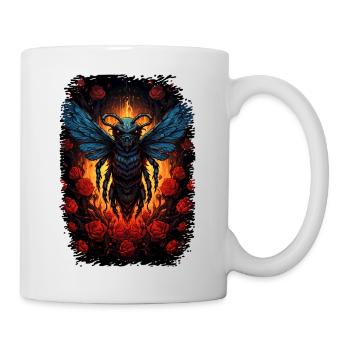 Sac de colonie d’abeilles Save the Bees Geek Bees - Mug blanc - blanc - Droite
