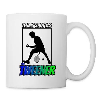 Tennis Shot Tweener Winner Shirt - Tasse - Weiß - Rechts