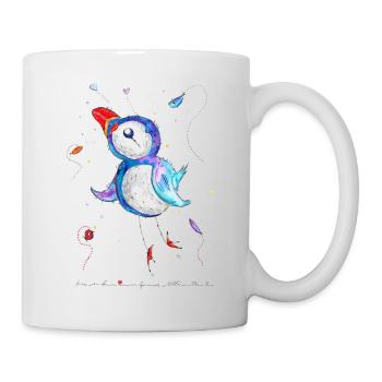 Macareux de bonne humeur - Mug blanc - blanc - Droite