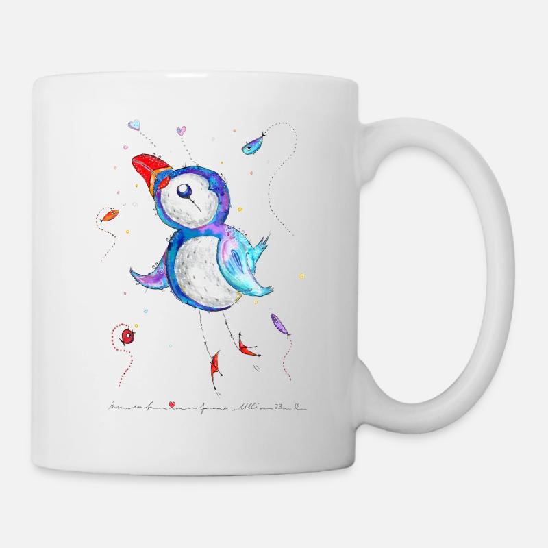 Good Mood Puffin - Mug - white
