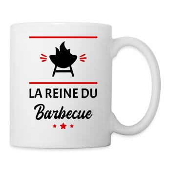 La reine du barbecue, cadeau fête des mères - Mug blanc - blanc - Droite