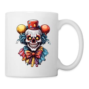 Clown d’horreur / Cirque / Drôle / Spectacle / Halloween - Mug blanc - blanc - Droite