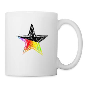 Star Pride Black Drawn Path - Mug - white - Right