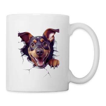 Durchbruch-Wau - Tasse - Weiß - Rechts