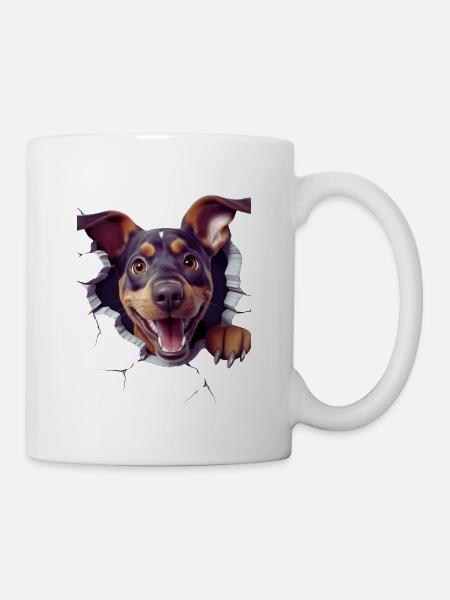 Durchbruch-Wau - Tasse - Weiß
