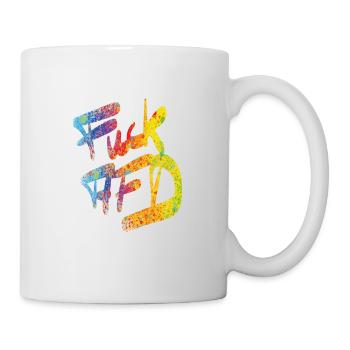 Fuck AFD - Mug blanc - blanc - Droite