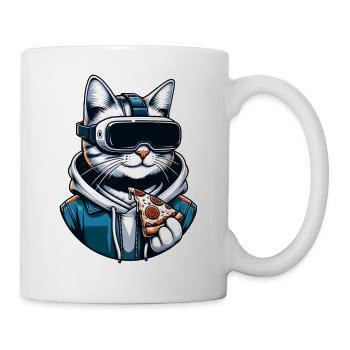 VR Gaming Cat Pizza Aventure - Mug blanc - blanc - Droite