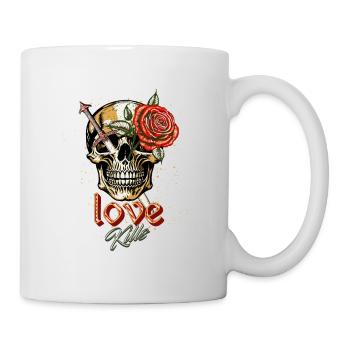 L'Amour Tue - Mug blanc - blanc - Droite