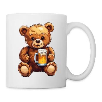 Teddybär / Kuscheltier / Stofftier / Geschenkidee - Tasse - Weiß - Rechts