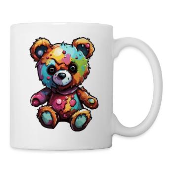 Teddybär / Kuscheltier / Stofftier / Geschenkidee - Tasse - Weiß - Rechts