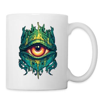 das dritte Auge - Mystischer Blick - Tasse - Weiß - Rechts