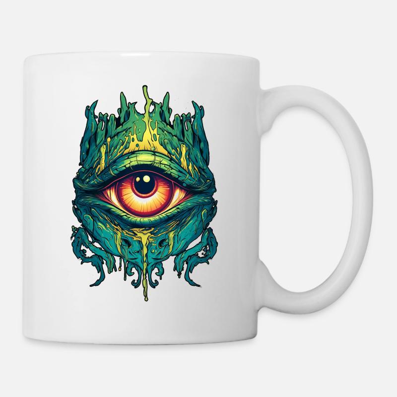 das dritte Auge - Mystischer Blick - Tasse - Weiß