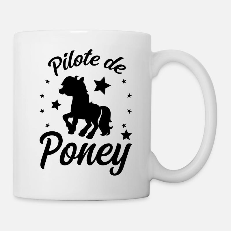 Pilote de Poney - Mug blanc - blanc