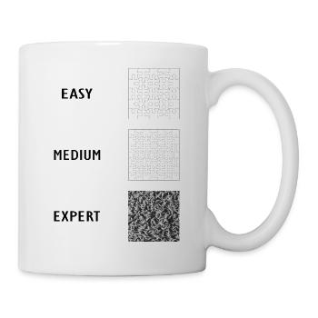PUZZLE FUN! - Griller eng - Tasse - Weiß - Rechts