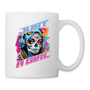 Just a Girl - Golden Eye - Tasse - Weiß - Rechts