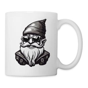 Gartenzwerg / Märchenland / Kobold / Gnom / Logo - Tasse - Weiß - Rechts