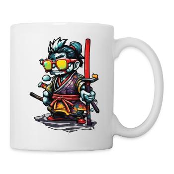 Samurai / Japanisch / Harakiri / Katana / Mann - Tasse - Weiß - Rechts