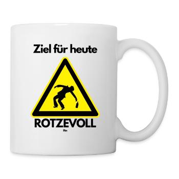 Malle Ziel für heute - Tasse - Weiß - Rechts