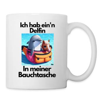 Malle Delfin Bauchtasche 1 - Tasse - Weiß - Rechts