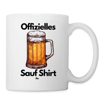 Malle Offizielles Saufshirt - Tasse - Weiß - Rechts