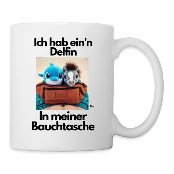 Malle Delfin Bauchtasche 2 - Tasse - Weiß - Rechts