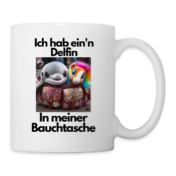 Malle Delfin Bauchtasche 4 - Tasse - Weiß - Rechts