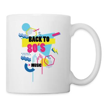 Retour aux années 80, rétro, old school, vintage - Mug blanc - blanc - Droite